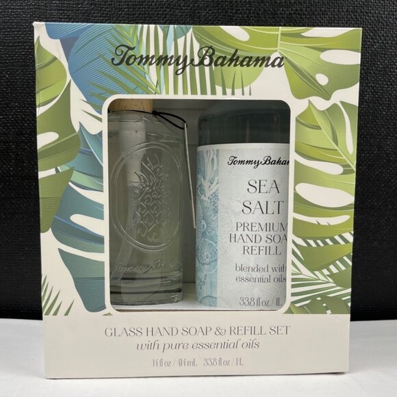 Tommy Bahama Sea Salt Hand Soap & Refill Set SKU 4560 - Picture 1 of 6